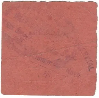 vora, District of 1 Centavo, reverse