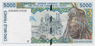 Western African States 5.000 Francs, 2003 image