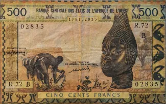 Western African States 500 Francs, 1978 image