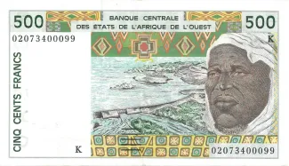 Western African States 500 Francs, 2003 image