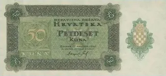 Yugoslavia 50 Kune, 1944 P-10 obverse