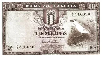 Zambia 10 Shillings, 1964 image