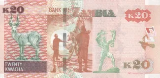 Zambia 20 Kwacha, 2012-2014 reverse