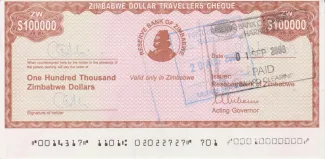 Zimbabwe 100,000 Dollars, 2003 P-20 obverse