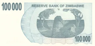 Zimbabwe 100.000 Dollars, 2006 reverse