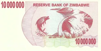 Zimbabwe 10.000.000 Dollars, 2008 reverse