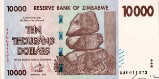 Zimbabwe 10.000 Dollars, 2008 obverse