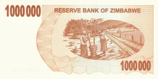 Zimbabwe 1.000.000 Dollars, 2008 reverse