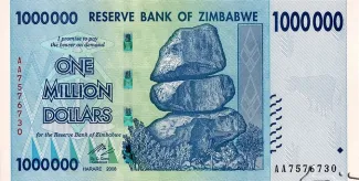 Zimbabwe 1.000.000 Dollars, 2008 obverse