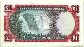 Rhodesia 1 Pound, 1966-1968 reverse