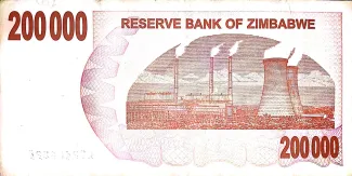 Zimbabwe 200.000 Dollars, 2007 reverse