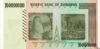 Zimbabwe 20.000.000.000 Dollars, 2008 reverse