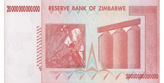 Zimbabwe 20.000.000.000.000 Dollars, 2008 reverse