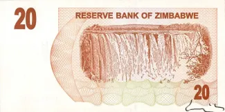 Zimbabwe 20 Dollars, 2006 reverse