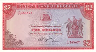 Rhodesia 2 Dollars, 1979 image