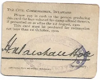 Southern Rhodesia 2 Pence, 1900 obverse