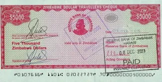 Zimbabwe 5,000 Dollars, 2003 P-16 obverse