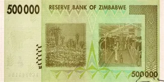 Zimbabwe 500.000 Dollars, 2008 reverse