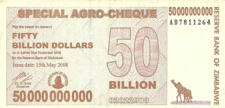Zimbabwe 50.000.000.000 Dollars, 2008 obverse