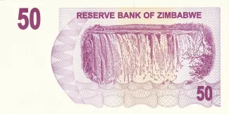 Zimbabwe 50 Dollars, 2006 reverse