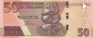 Zimbabwe 50 Dollars, 2020 obverse